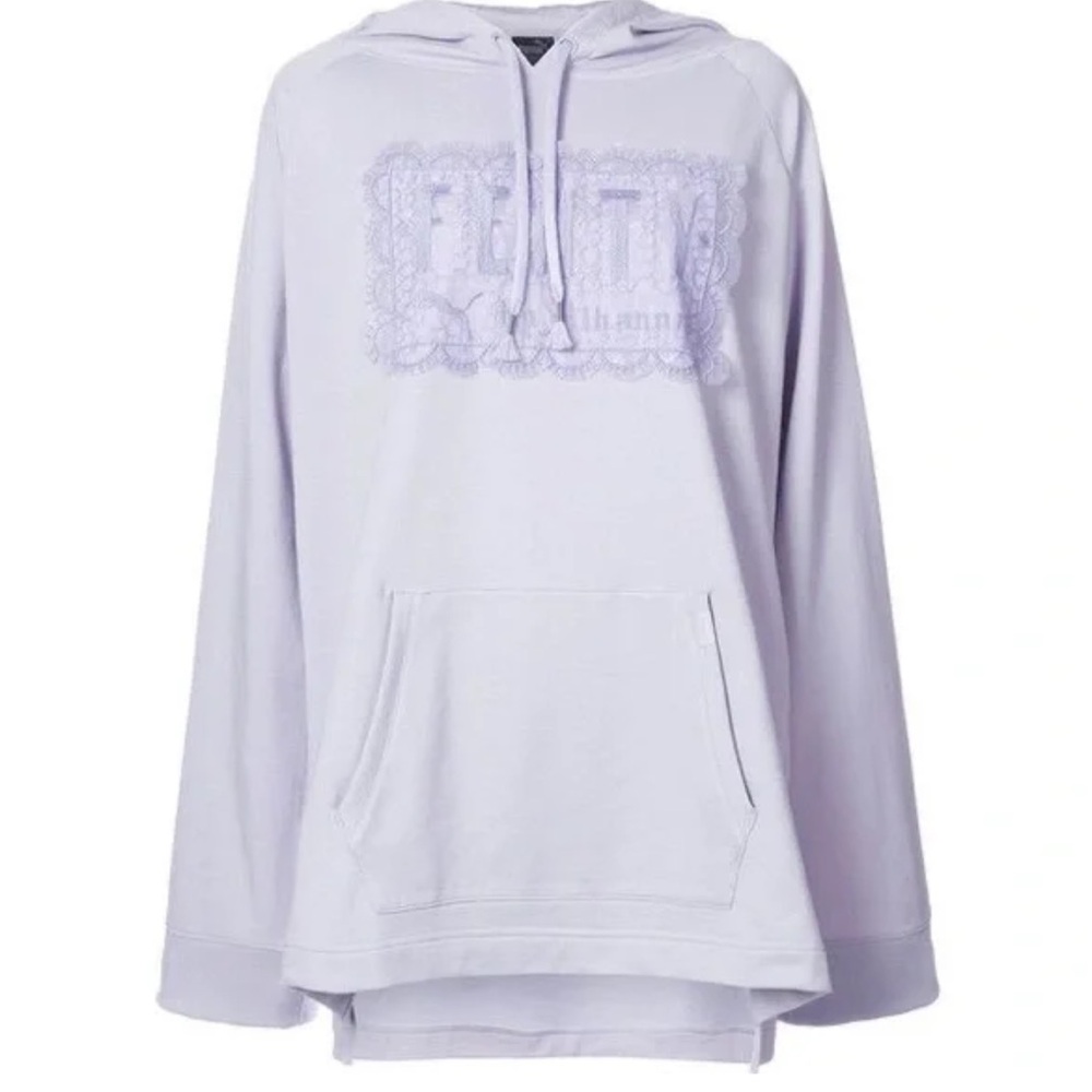 Puma x Fenty by Rihanna long oversized sweatshirt in lilac